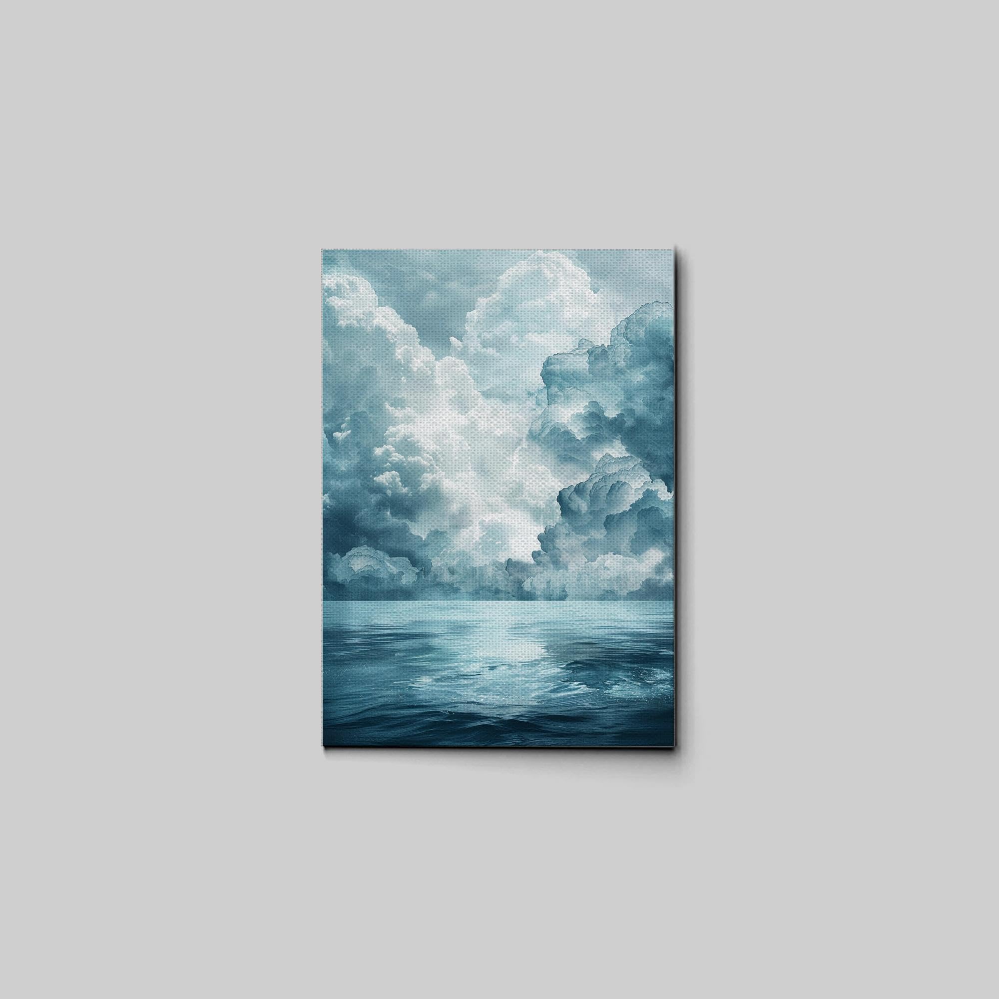 Amazon.com: Clouds and Sea Painting, Clouds Over the Ocean Sky